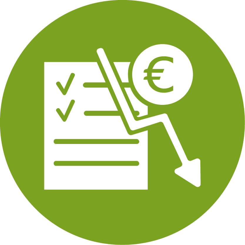 Icon betriebskosten senken