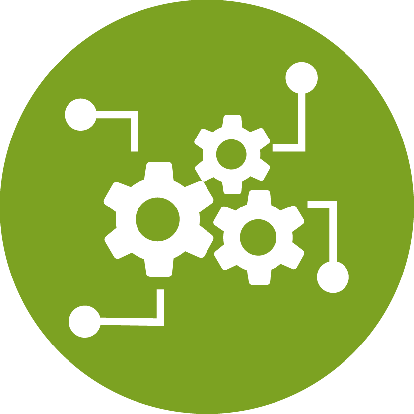 Icon verzahnte Zahnräder