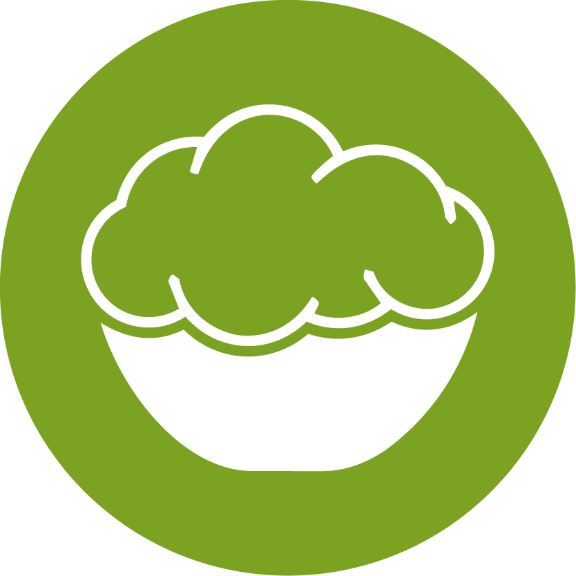 Icon Schüssel mit Teig
